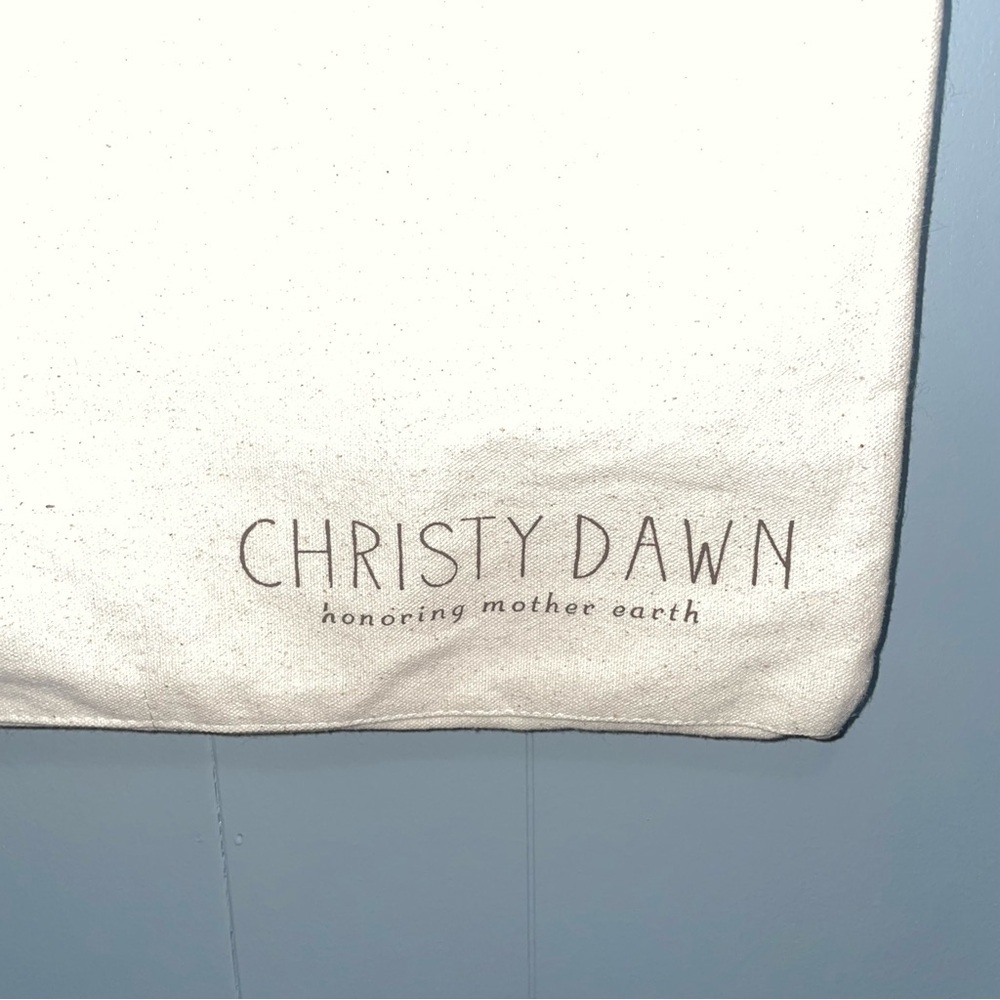 Christy Dawn Regenerative Revolution Canvas Tote Bag Cream and Brown - Picture 4 of 5